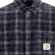 camicia manica lunga uomo l/s flint shirt WILEY CHECK/VULCAN RINSED