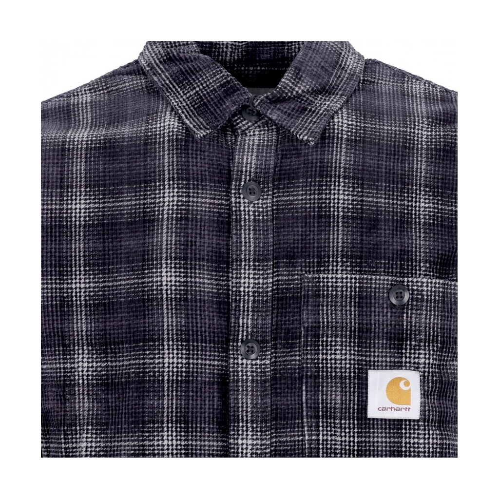 camicia manica lunga uomo l/s flint shirt WILEY CHECK/VULCAN RINSED