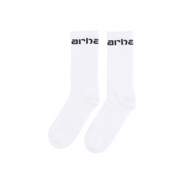 calza media uomo carhartt socks WHITE/BLACK