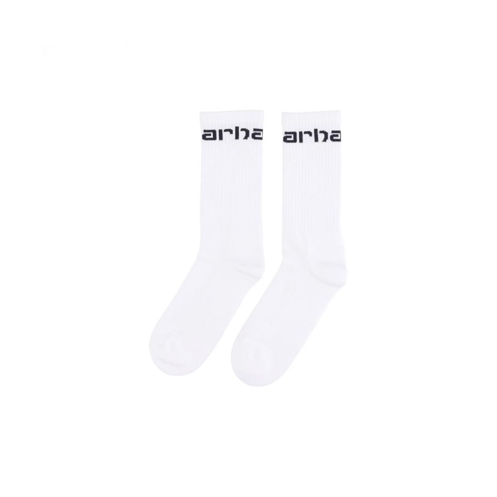 calza media uomo carhartt socks WHITE/BLACK