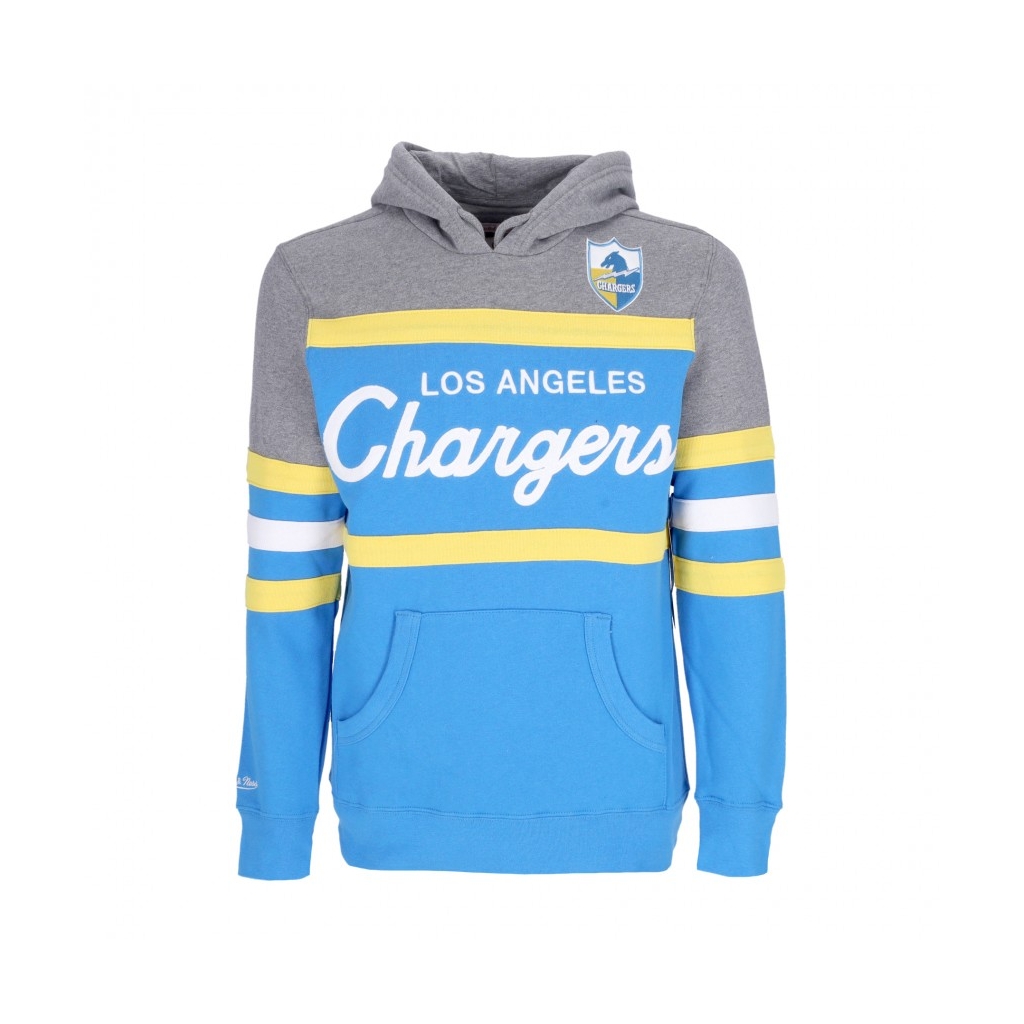 felpa cappuccio uomo nfl headcoach hoodie loscha LIGHT BLUE