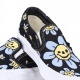 scarpa bassa uomo classic slip-on TRIPPY GRIN FLORAL BLACK/YELLOW