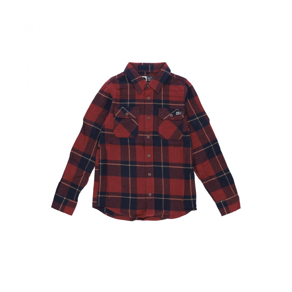 camicia manica lunga ragazzo first light boys l/s flannel NAVY