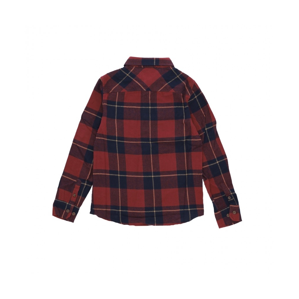 camicia manica lunga ragazzo first light boys l/s flannel NAVY