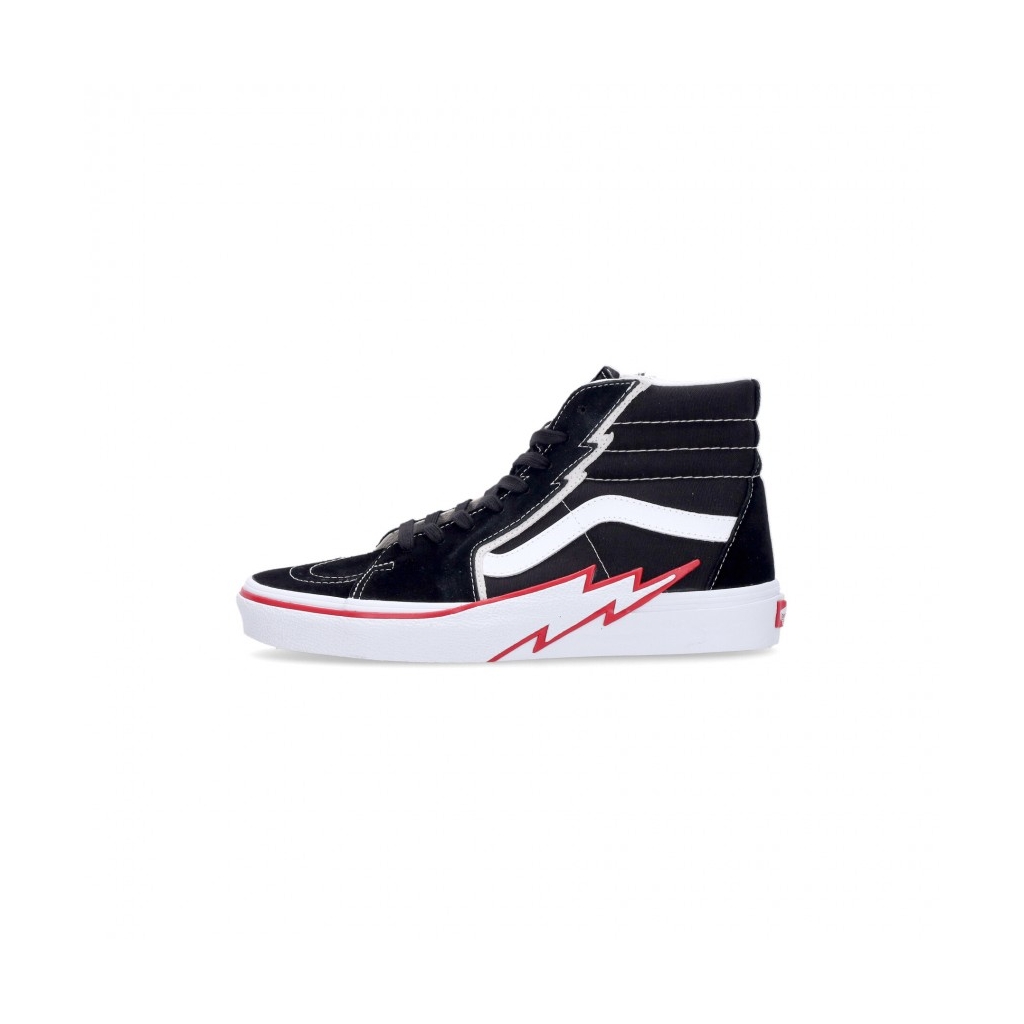 scarpa alta uomo sk8-hi bolt BLACK/RACING RED