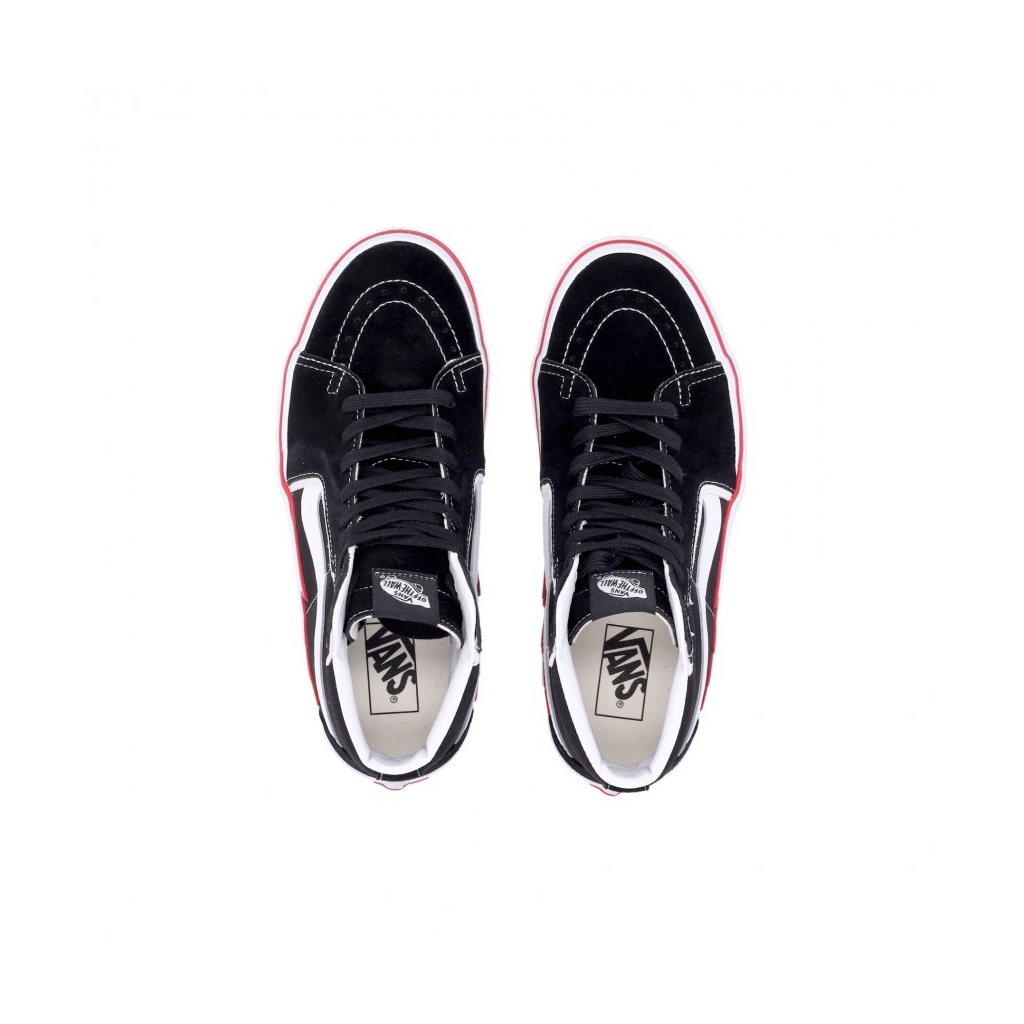 scarpa alta uomo sk8-hi bolt BLACK/RACING RED