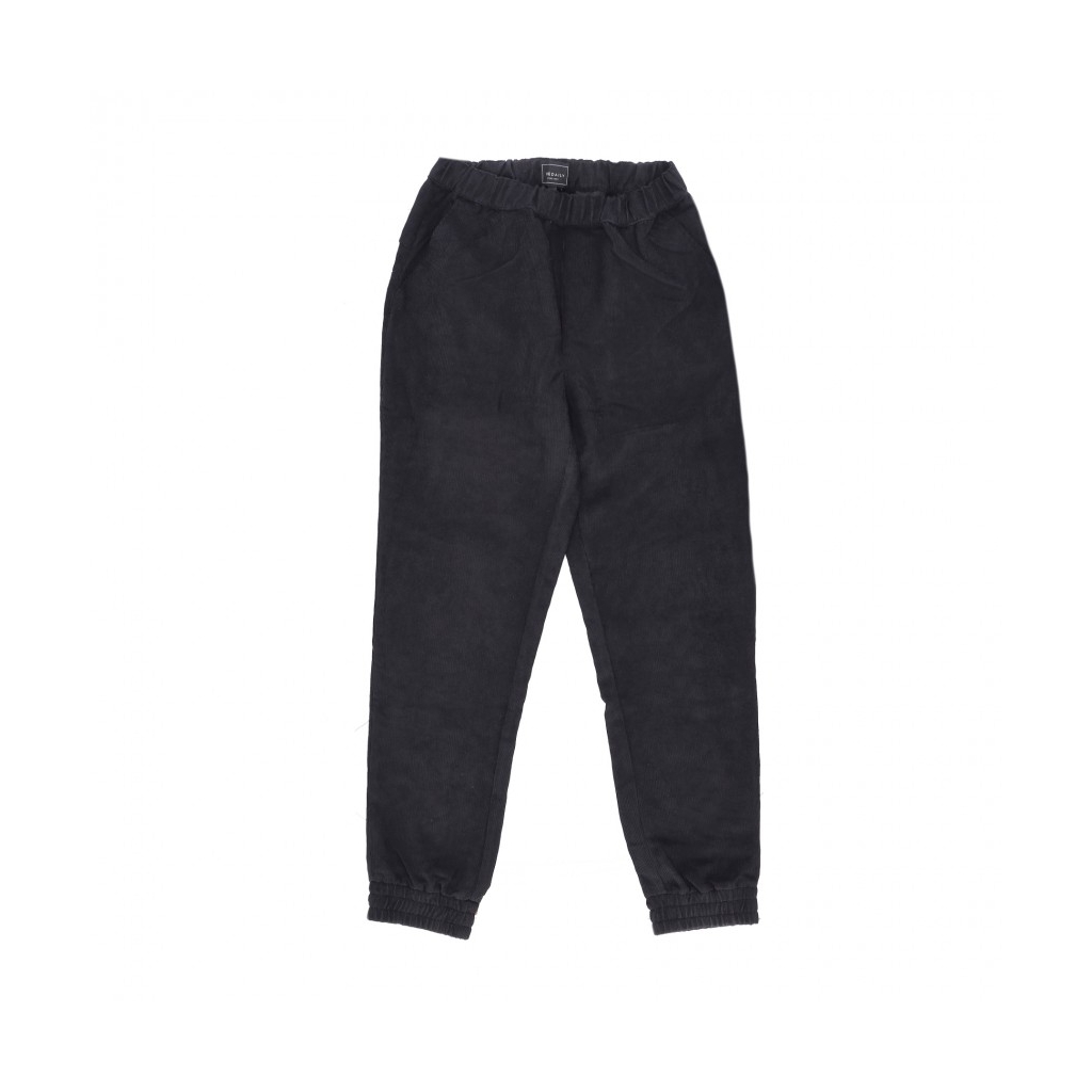 pantalone lungo donna civic cord pant BLACK