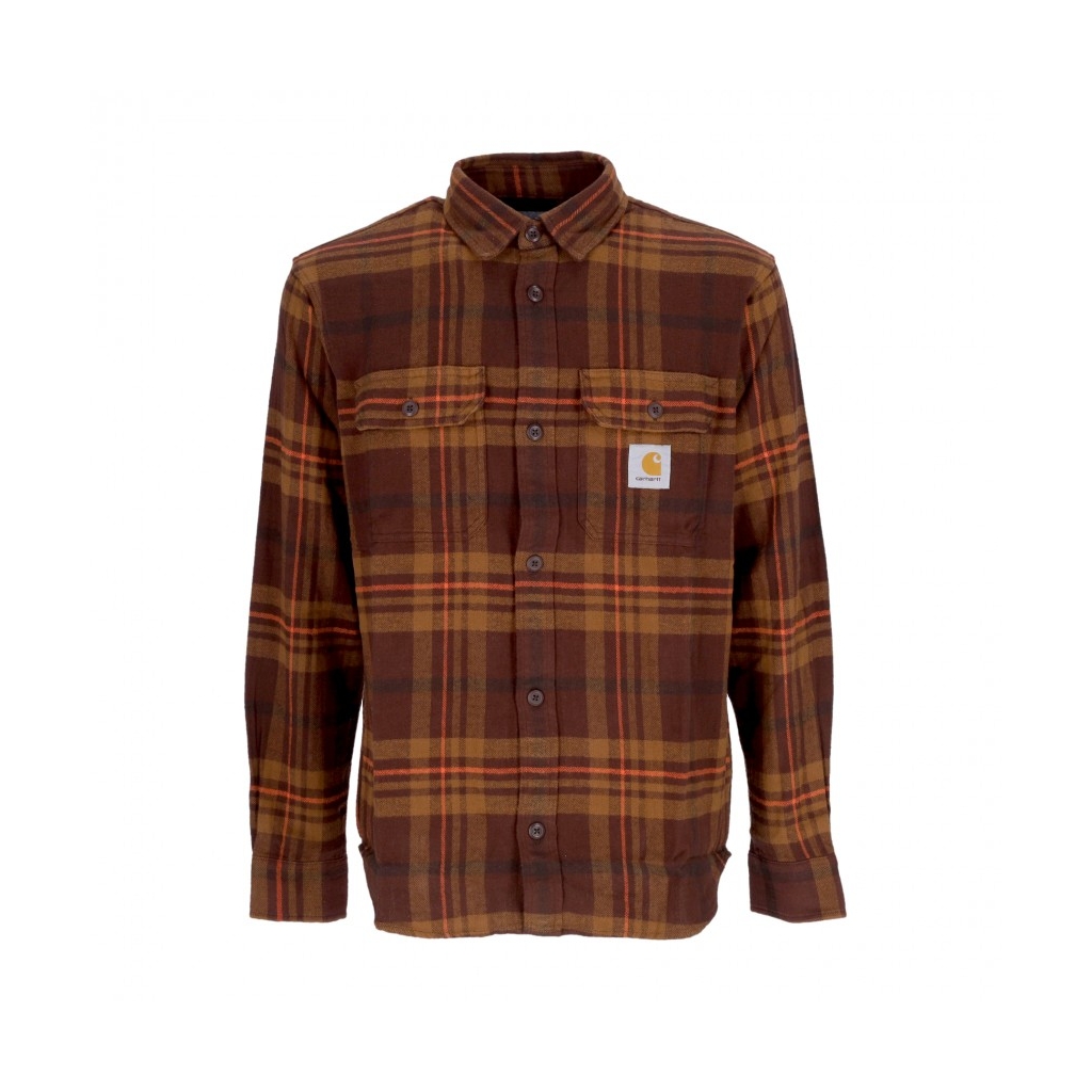 camicia manica lunga uomo l/s wallace shirt WALLACE CHECK/ALE