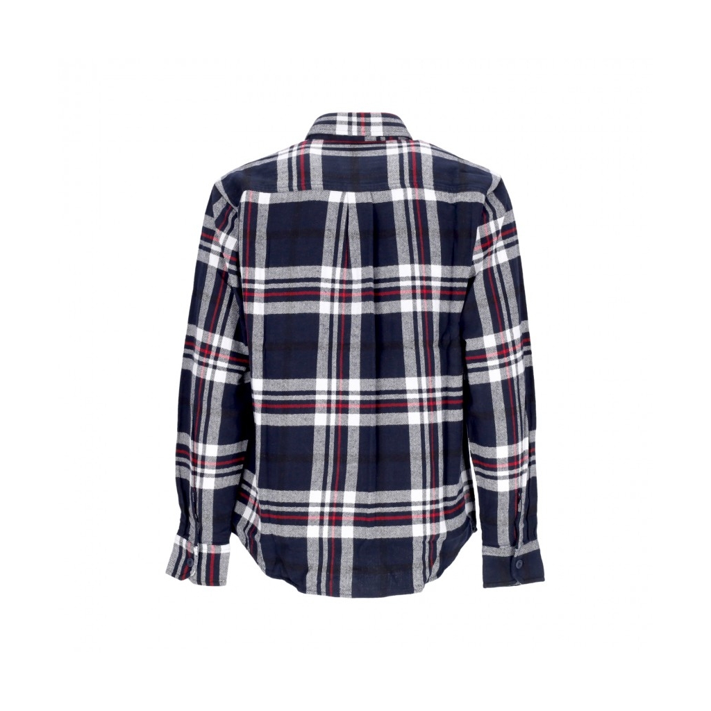 camicia manica lunga uomo l/s wallace shirt WALLACE CHECK/DARK NAVY