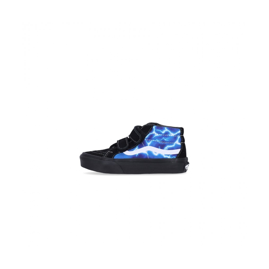 scarpa alta bambino sk8-mid reissue GLOW LIGHTNING BLACK/BLUE