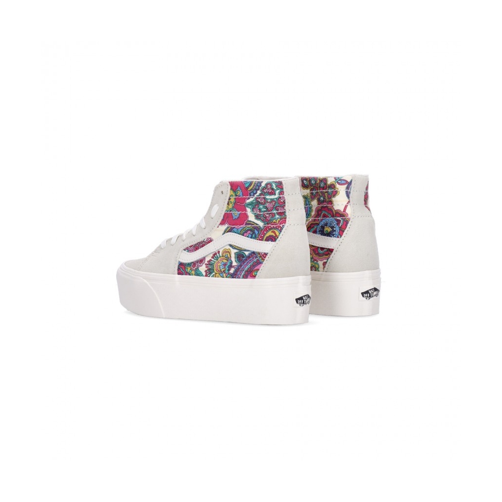 scarpa alta donna sk8-hi tapered stackform PAISLEY BLOOM TURTLEDOVE