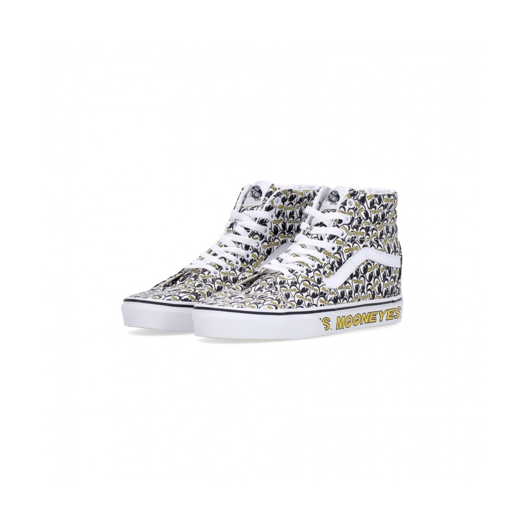 scarpa alta uomo sk8-hi mooneyes TRUE WHITE/YELLOW