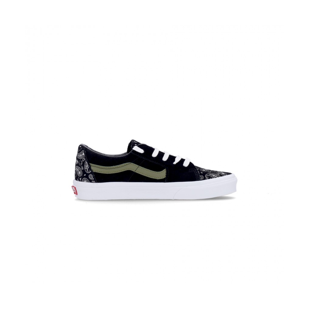 scarpa bassa uomo sk8-low PAISLEY SUEDE BLACK