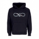 felpa cappuccio uomo logo chain hoodie BLACK