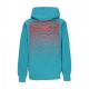 felpa cappuccio uomo ribs skin hoodie PETROL