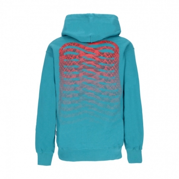 felpa cappuccio uomo ribs skin hoodie PETROL