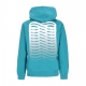 felpa cappuccio uomo ribs hoodie PETROL