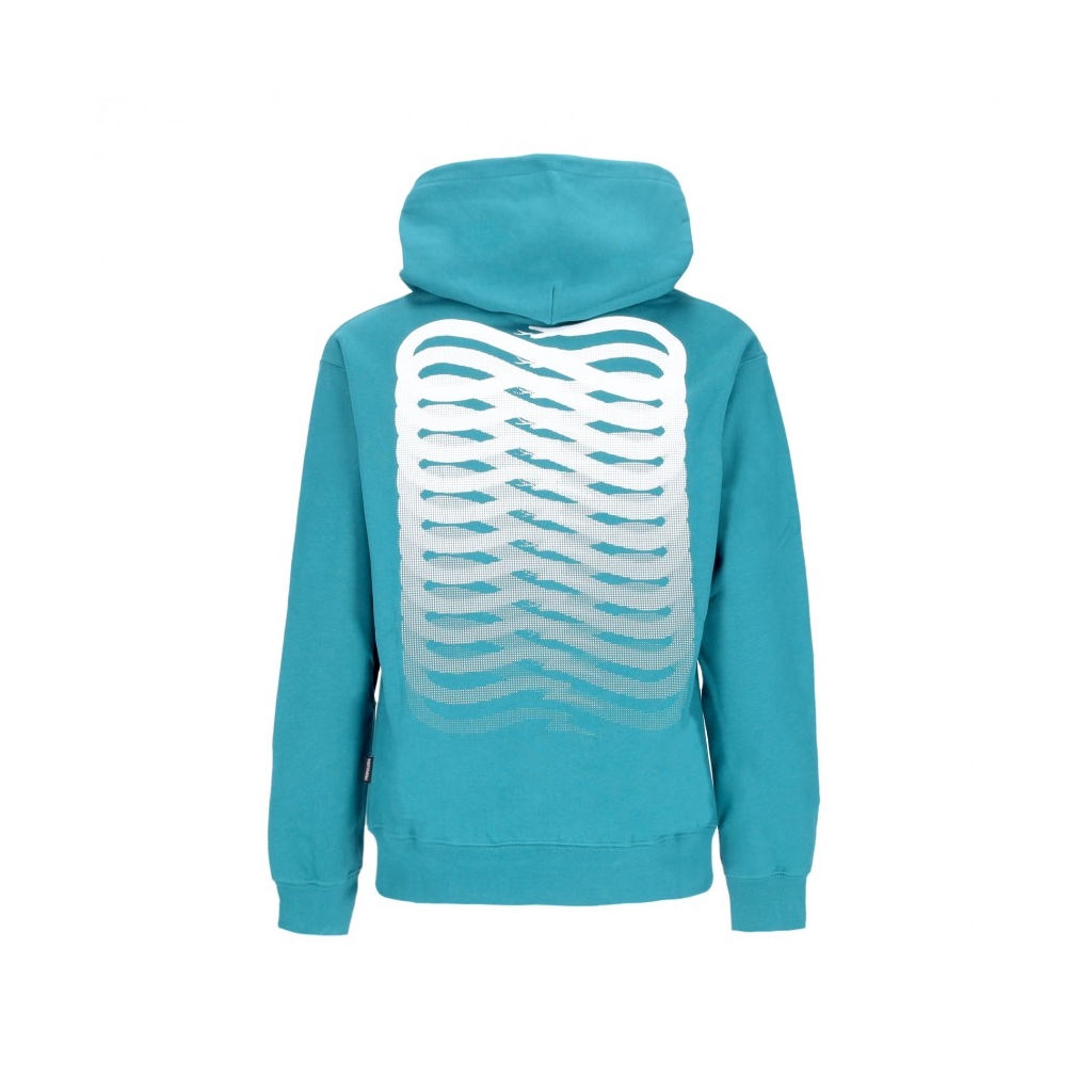 felpa cappuccio uomo ribs hoodie PETROL