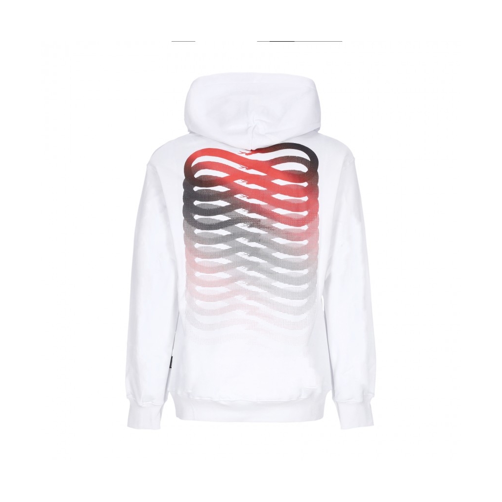 felpa cappuccio uomo ribs hoodie WHITE