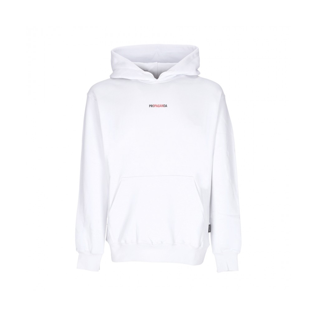 felpa cappuccio uomo ribs hoodie WHITE