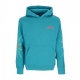 felpa cappuccio uomo triangle web hoodie PETROL