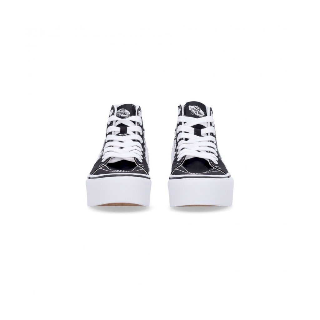 scarpa alta donna sk8-hi tapered stackform BLACK/TRUE WHITE