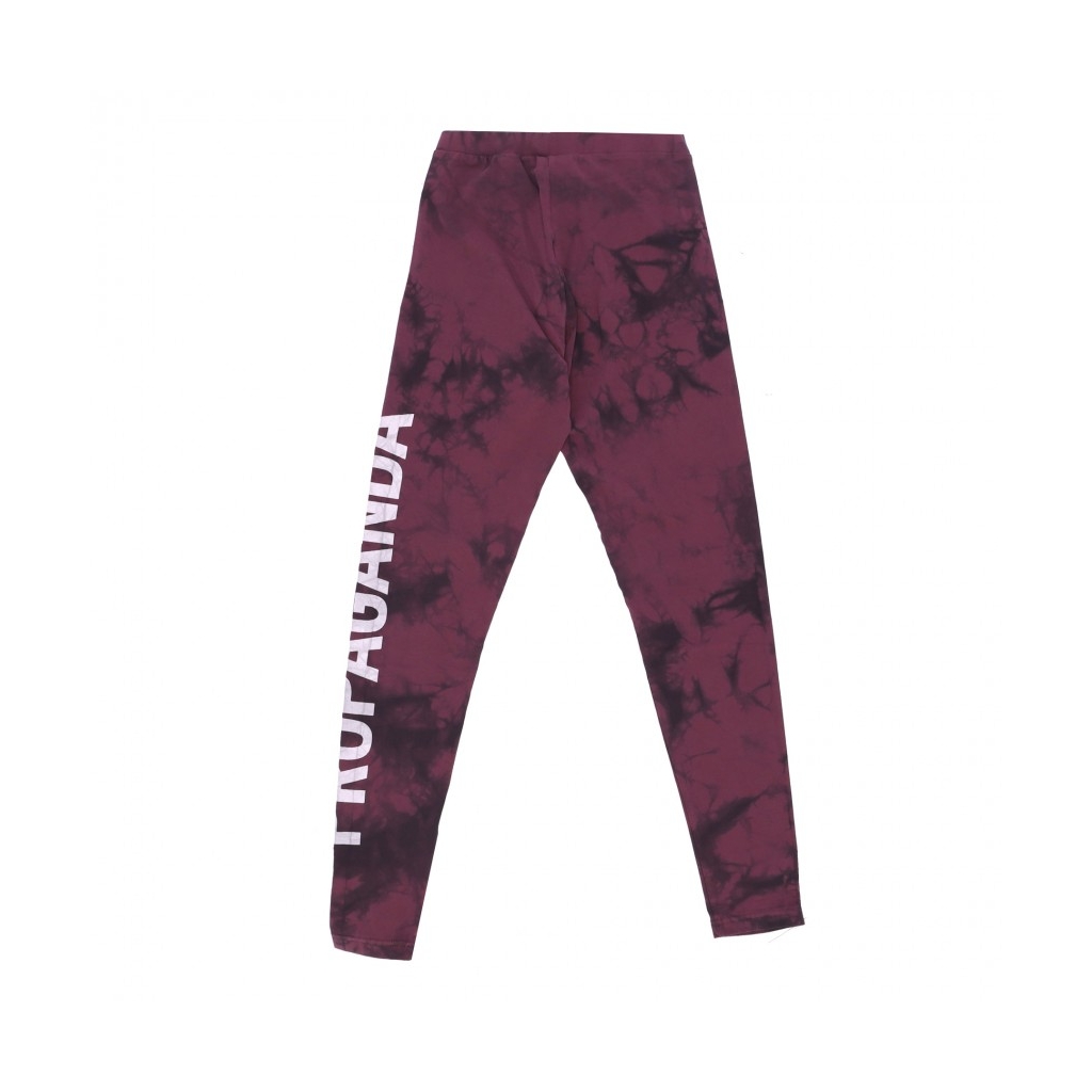 leggins donna leggins tie dye BROWN WINE