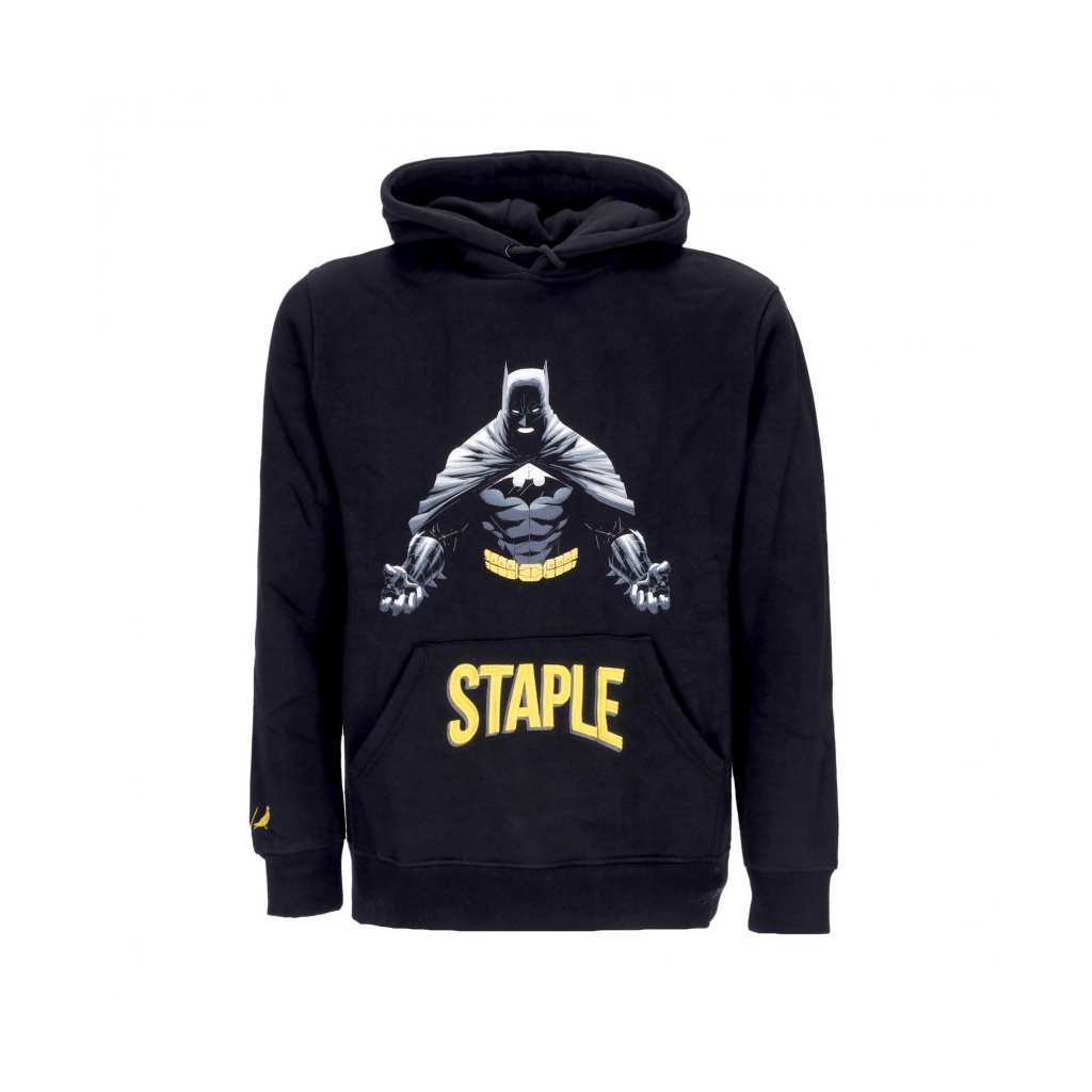 felpa cappuccio uomo graphic hoodie x batman BLACK