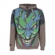 felpa cappuccio uomo joker face hoodie x batman CHARCOAL