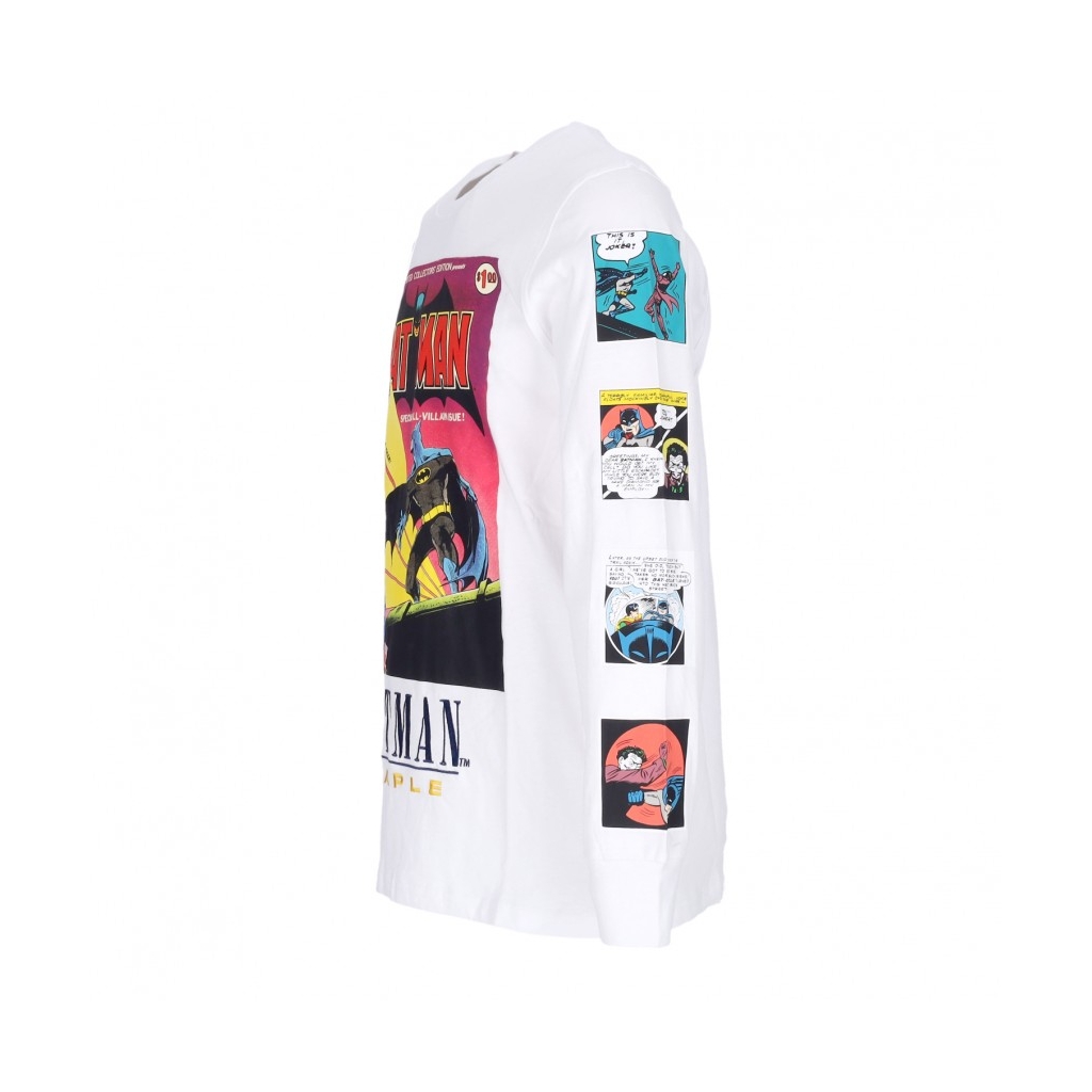 maglietta manica lunga uomo  panel l/s tee x batman WHITE