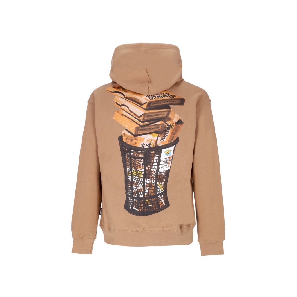 felpa cappuccio uomo prince hoodie CAMEL