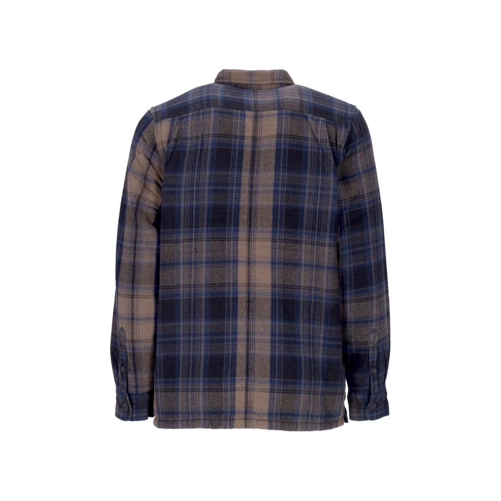 camicia imbottita uomo howard l/s woven shirt BLACK/CANTEEN