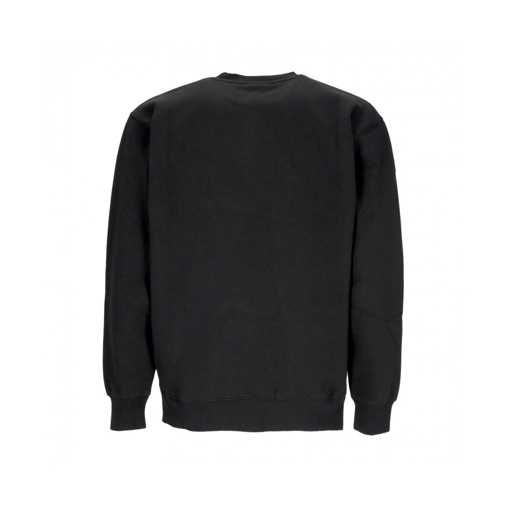 felpa girocollo uomo bold crew premium fleece BLACK