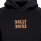 felpa cappuccio uomo letter block hoodie BLACK