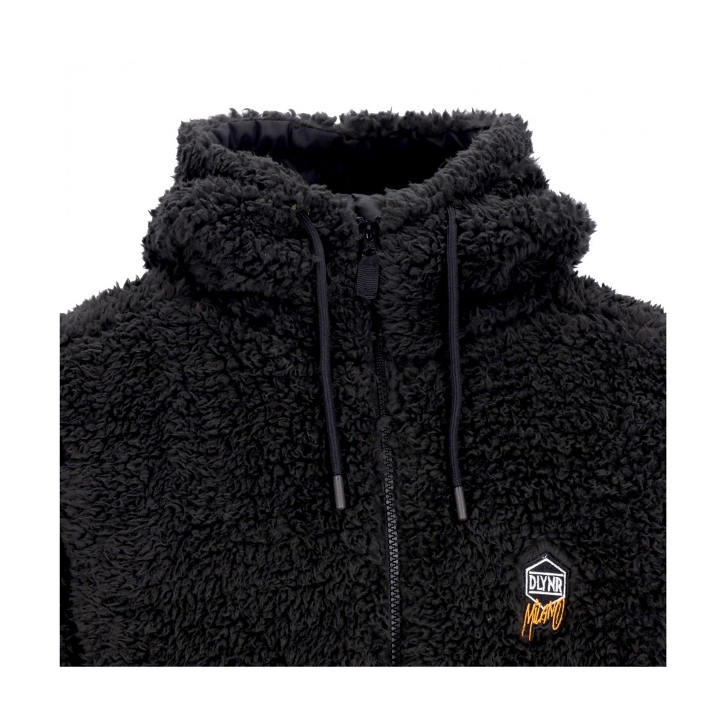 orsetto uomo sherpa zip hoodie GRAPHITE