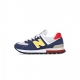 scarpa bassa uomo 574 BLUE NAVY/YELLOW/RED