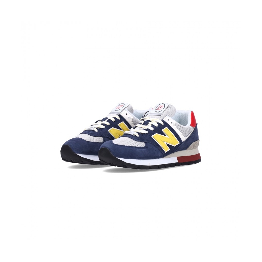 scarpa bassa uomo 574 BLUE NAVY/YELLOW/RED