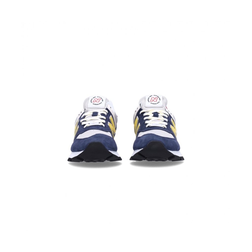 scarpa bassa uomo 574 BLUE NAVY/YELLOW/RED