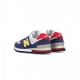 scarpa bassa uomo 574 BLUE NAVY/YELLOW/RED