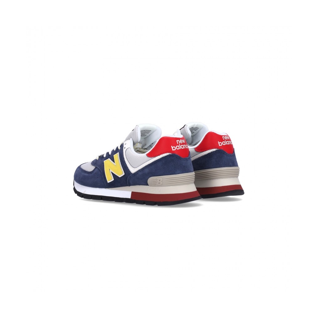 scarpa bassa uomo 574 BLUE NAVY/YELLOW/RED