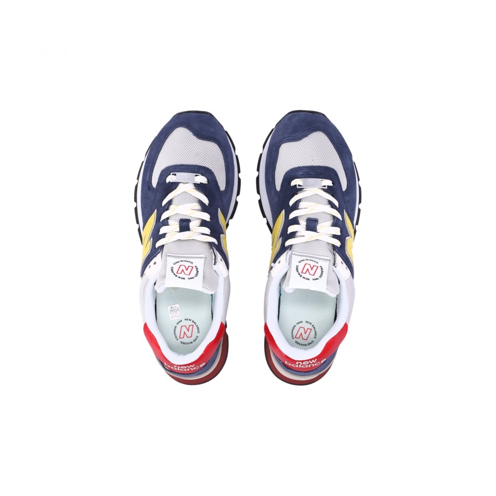 scarpa bassa uomo 574 BLUE NAVY/YELLOW/RED