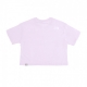 maglietta donna cropped simple dome tee LAVENDER FOG