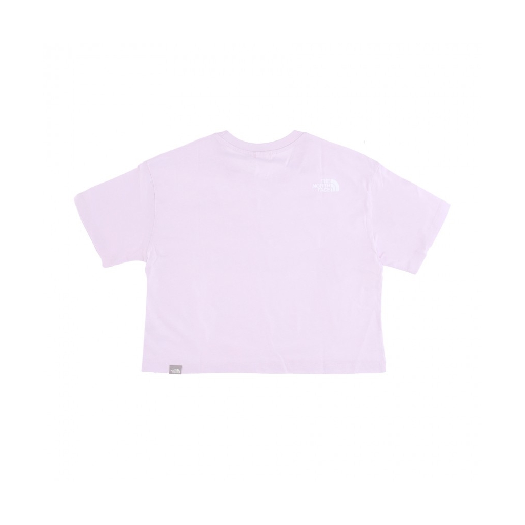 maglietta donna cropped simple dome tee LAVENDER FOG