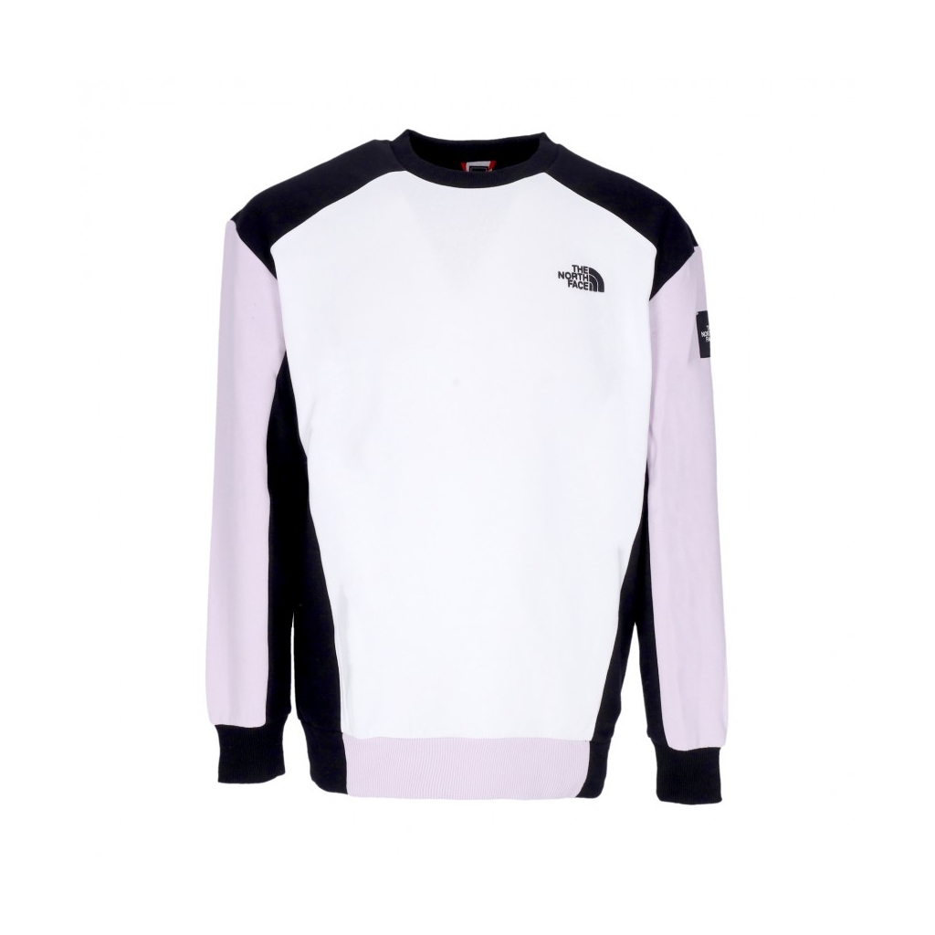 felpa girocollo donna seasonal crew WHITE/LAVENDER FOG/BLACK