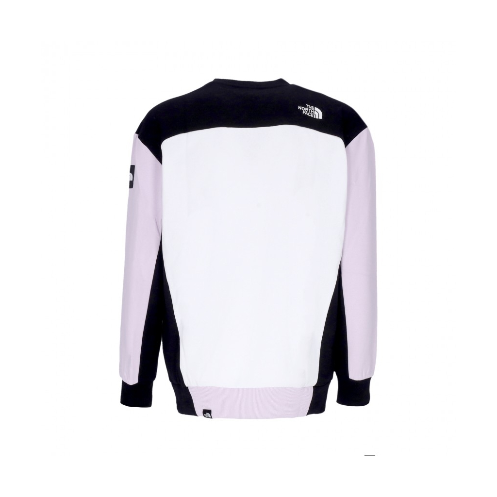 felpa girocollo donna seasonal crew WHITE/LAVENDER FOG/BLACK