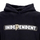 felpa cappuccio uomo bar hood x independent BLACK