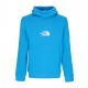 felpa cappuccio uomo fine alpine hoodie ACOUSTIC BLUE