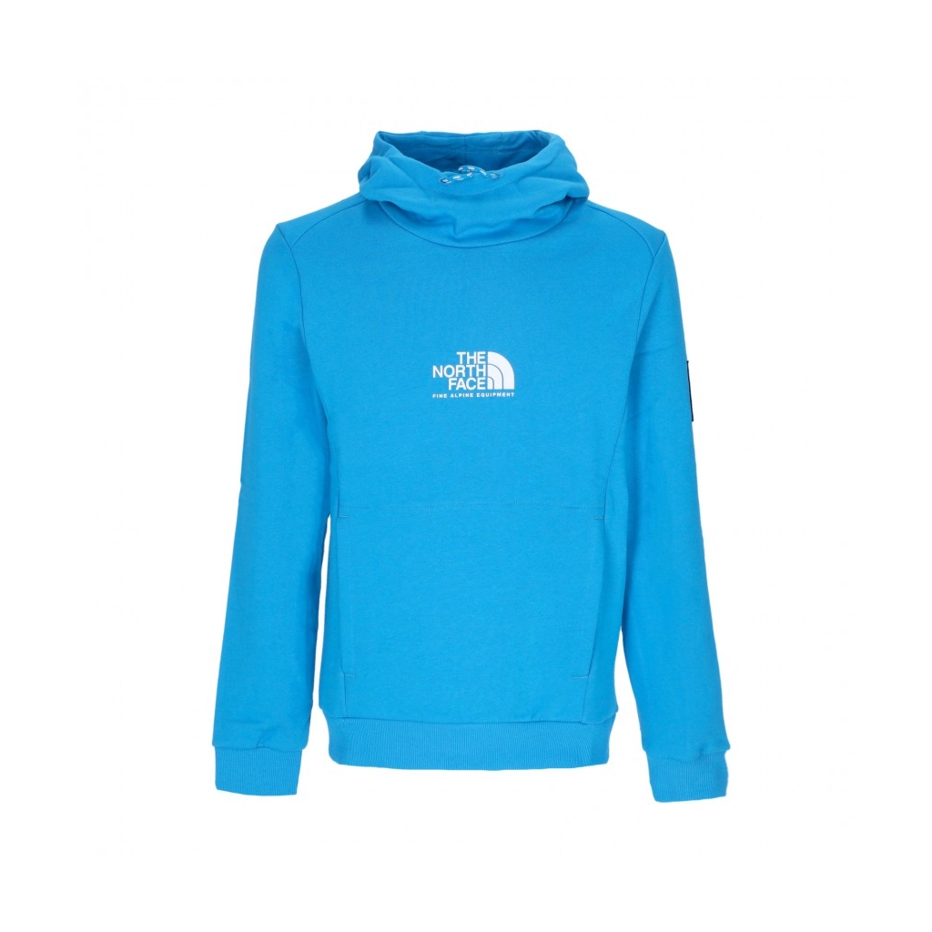 felpa cappuccio uomo fine alpine hoodie ACOUSTIC BLUE