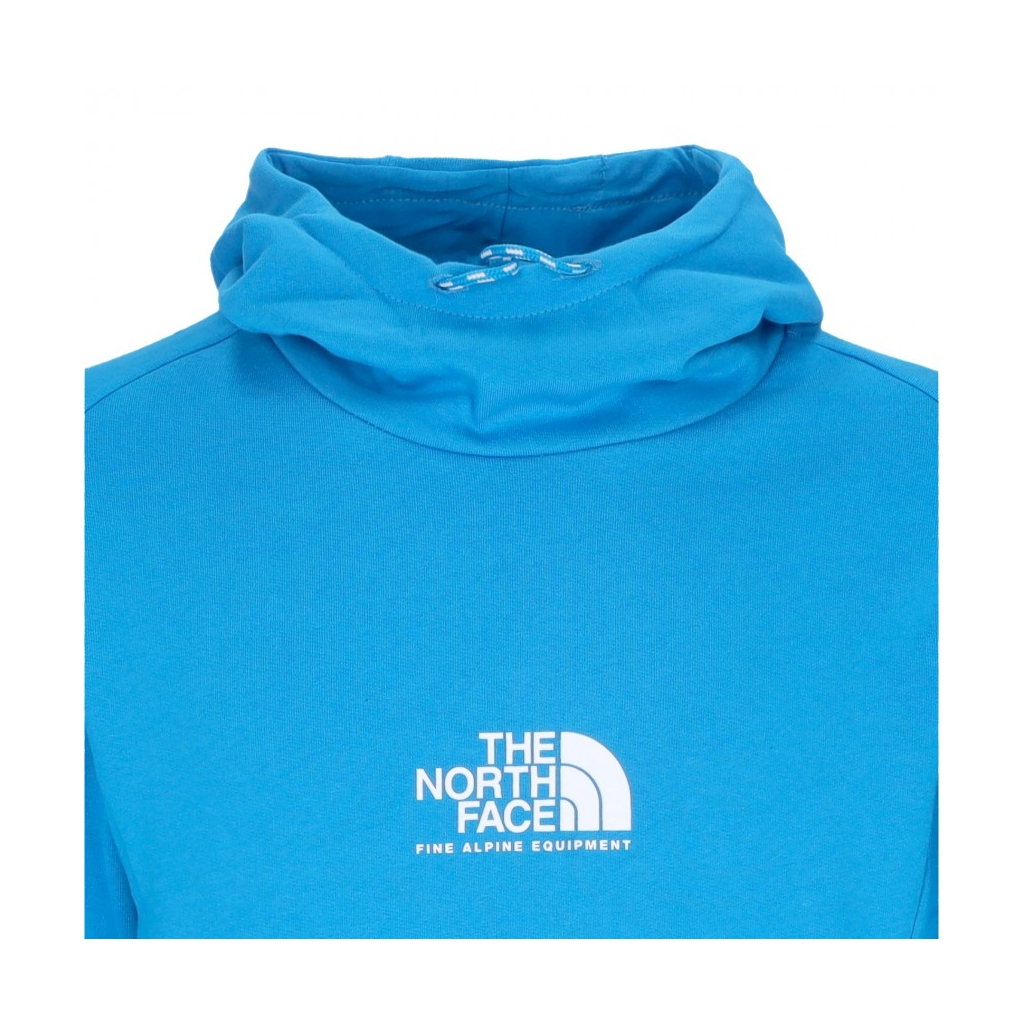 felpa cappuccio uomo fine alpine hoodie ACOUSTIC BLUE