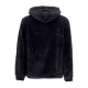 felpa cappuccio uomo mlb fuzzy long loop hood neyyan JET BLACK